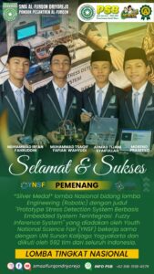Flyer penghargaan yang diterima siswa SMA Al-Furqon Ponpes Al-Furqon Gresik.
