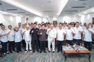 Rapat Kerja Nasional (Rakernas) Muaythai Indonesia yang digelar di Hotel Bidakara, Jakarta, Jumat (10/4).
