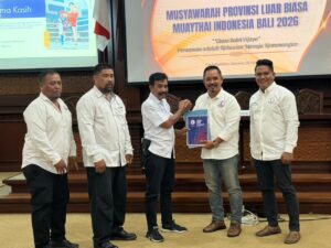 Pengurus Besar (PB) MI Wilayah Barat II Noerdin L. ToP memberikan selamat kepada  Ir. I Wayan Mariana Wandhira yang terpilih Ketua Umum MI Bali periode 2026–2030.