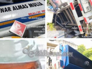 Tangki PT Sinar Almas Mulia Terjun Bebas Ke Dalam Sungai