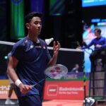 Alwi Farhan menang atas Ayush Shetty dari India di Babak I All England 2026 di Birmingham Arena, Inggris, Rabu waktu setempat (4/3/2026) atau Kamis dini hari WIB (4/3/3036). (foto: pbsi)
