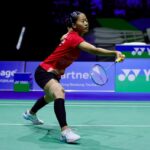 Putri Kusuma Wardani mengalahkan Nozomi Okuhara dari Jepang dua game langsung 21-16, 21-13 dalam pertandingan semifinal Swiss Open 2026 yang dilaksanakan di Basel Sabtu waktu setempat (14/3/2026). (foto: PBSI)