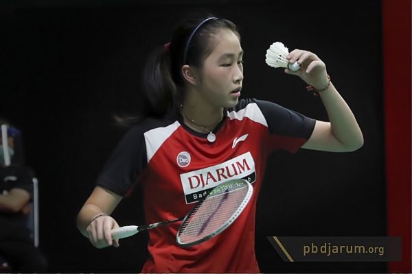 Jolin Angelia ketika membela klubnya, Djarum, Kudus, Jawa Tengah, dalam sebuah pertandingan. (foto: pb djarum)