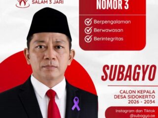 Mantan Wasit Jatim Maju sebagai Kepala Desa di Sidoarjo