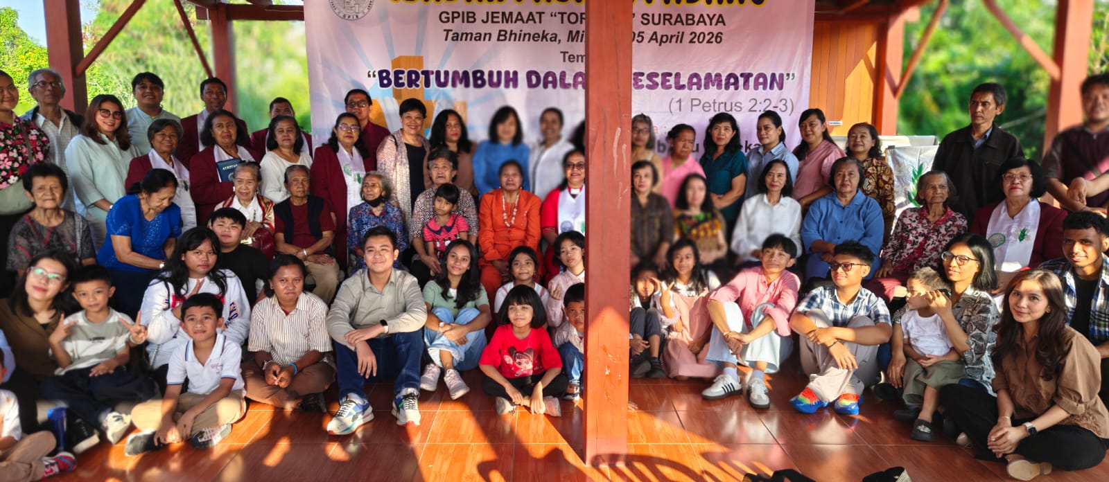 Perayaan Paskah Padang 2026 yang diselenggarakan oleh Jemaat GPIB Torsina Surabaya pada Minggu (5/4/2026).