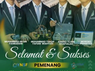 Flyer penghargaan yang diterima siswa SMA Al-Furqon Ponpes Al-Furqon Gresik.