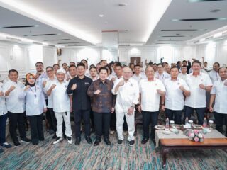 Rapat Kerja Nasional (Rakernas) Muaythai Indonesia yang digelar di Hotel Bidakara, Jakarta, Jumat (10/4).