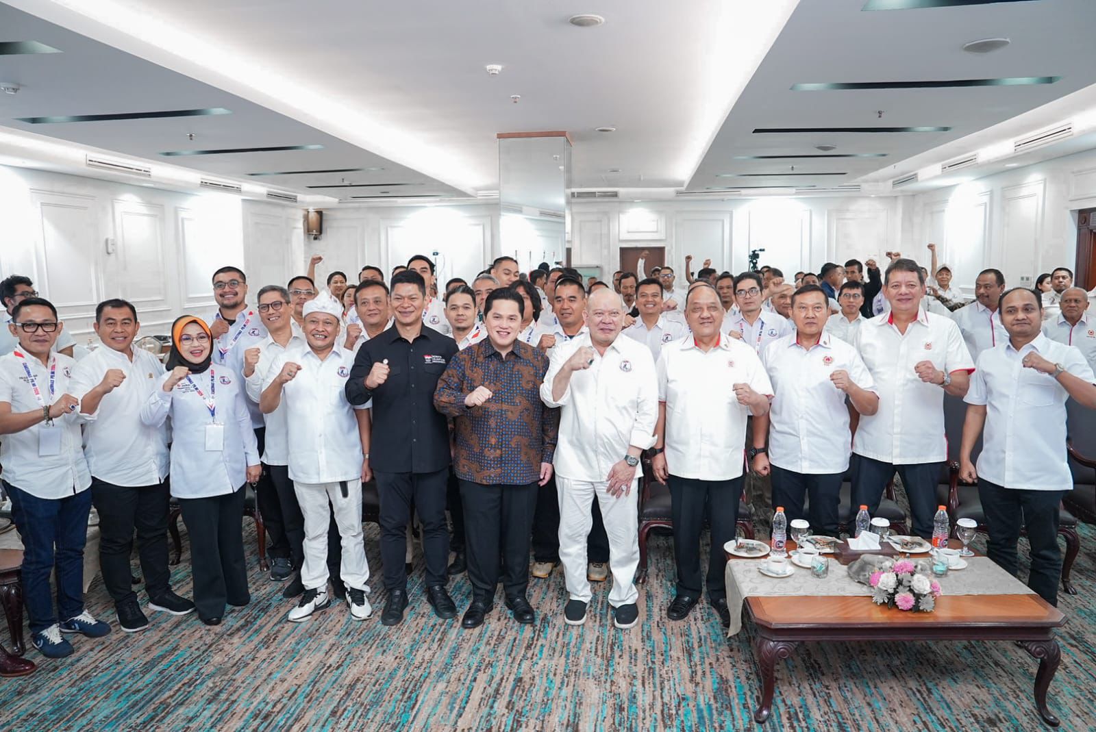 Rapat Kerja Nasional (Rakernas) Muaythai Indonesia yang digelar di Hotel Bidakara, Jakarta, Jumat (10/4).