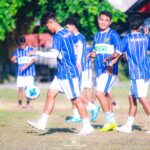 Para pemain Celebest FC saat berlatih sebagai persiapan menghadapi Persada.