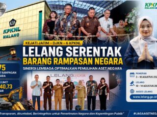 DJKN dan Enam KPKNL Perkuat Sinergi, Dukung Lelang Serentak Barang Rampasan Negara Senilai Rp.40,73 Miliar