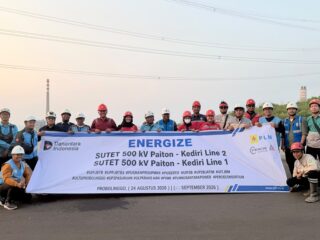 Hari Kesaktian Pancasila, PLN UIP JBTB Perkuat Keandalan Listrik Jawa–Bali melalui UPP JBTB3 Sukses Energize SUTET 500 kV Paiton–Kediri Line 1 & Line 2